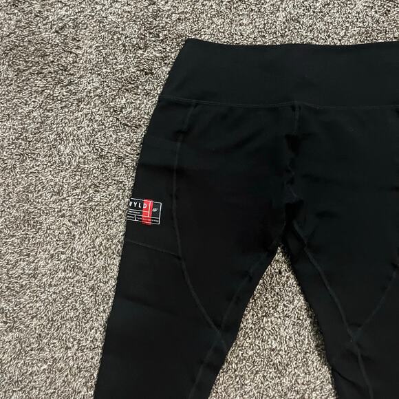 ATWYLD Women’s Motorcycle Leggings Large Black Stretch Biker Moto USA - Picture 8 of 11